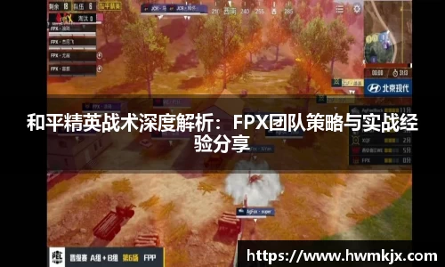 和平精英战术深度解析：FPX团队策略与实战经验分享